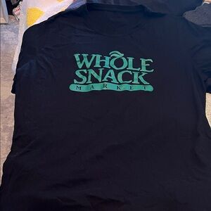 Whole Snack Market Black Graphic Tee